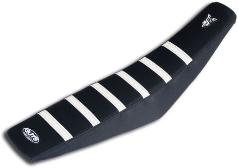Guts Racing Husqvarna Black White Rib Seat Cover