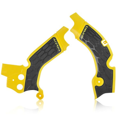 Acerbis Suzuki X-Grip Frame Guards - Yellow Black