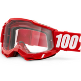 100% Accuri 2 Youth Goggle Clear Lens -Red