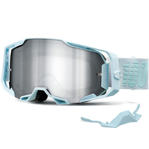 100% Armega Goggle Fargo - Mirror Silver Flash Lens