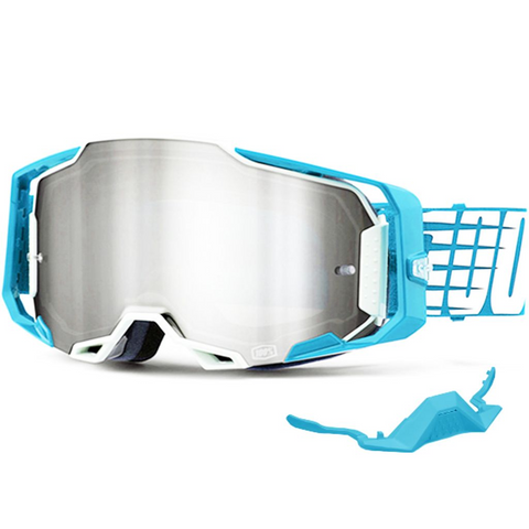 100% Armega Goggle Sky - Mirror Blue Lens