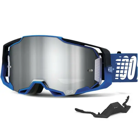 100% Armega Goggle Rockchuck - Flash Silver Lens