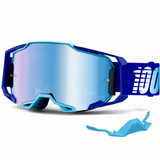 100% Armega Goggle Royal - Blue Mirror Lens