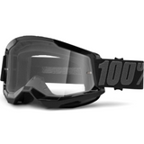 100% Strata 2 Goggle Black - Clear Lens