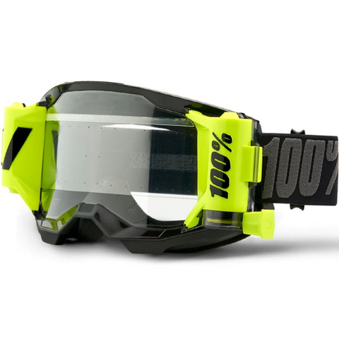 100% Strata 2 Forecast Goggles Black - Clear Lens