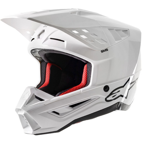 Alpinestars Helmet SM5 Solid White Glossy