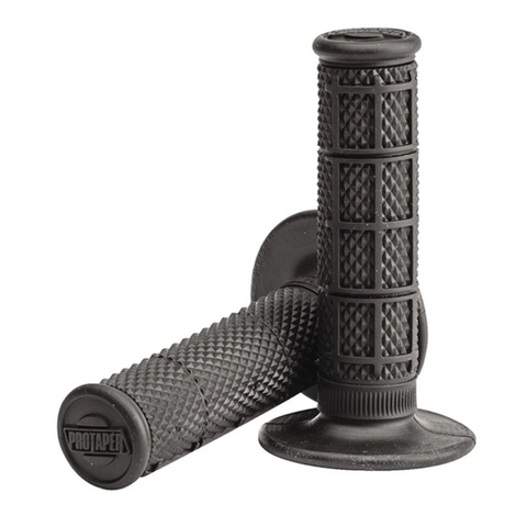 Pro Taper Single Density 1/3 Waffle Grips - Black