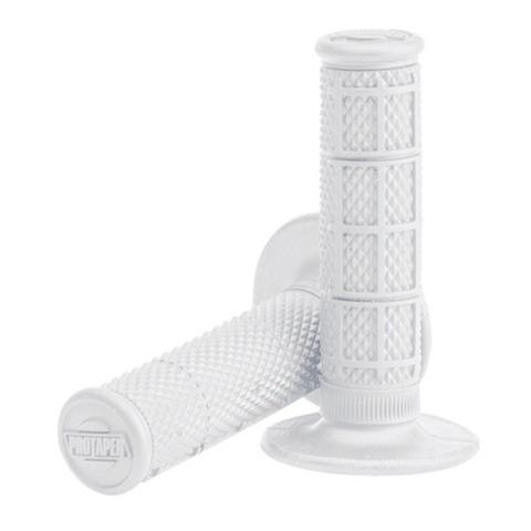 Pro Taper Single Density 1/3 Waffle Grips - White