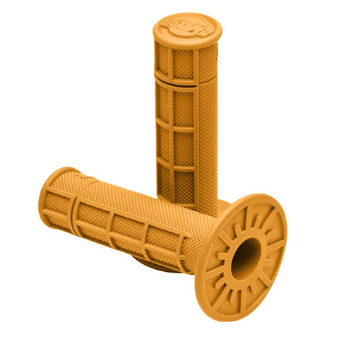 Pro Taper Single Density Race Cut Half Waffle Grip - Gum