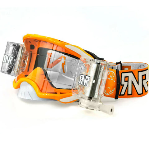 Rip N Roll RNR Platinum 48mm Motocross Goggles - Orange