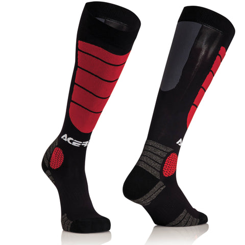 Acerbis MX Kids Impact Socks - Black Red