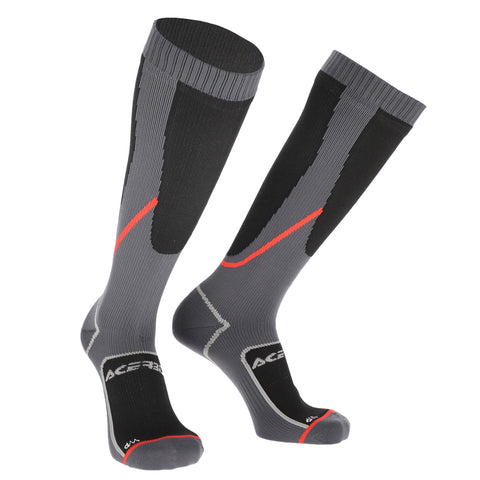 Acerbis MX No Wet Socks - Black Grey
