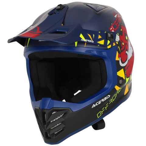 Acerbis Profile Kids Motocross Helmet - Blue Black