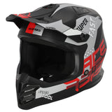 Acerbis Profile Kids Motocross Helmet - Black Red