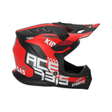 Acerbis Profile Kids Motocross Helmet - Black Red