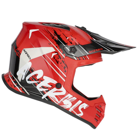 Acerbis Profile Kids Motocross Helmet - Red Black