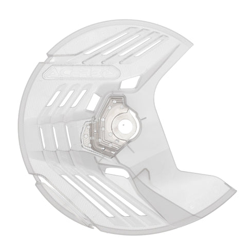 Acerbis Linear Beta Front Disc Protector - Axle Nut Mounted- Clear