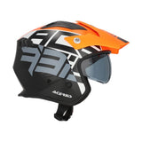 Acerbis Jet Aria Trials Helmet Orange Fluo Black