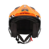 Acerbis Jet Aria Trials Helmet Orange Fluo Black