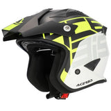 Acerbis Jet Aria Trials Helmet Black Fluo Yellow