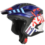 Acerbis Jet Aria Trials Helmet White Blue Red
