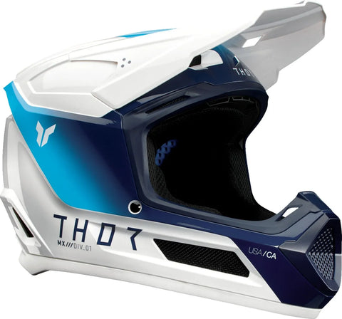 Thor Fleet Storm Youth Helmet - White Navy
