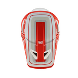 100% Status Youth Helmet Topenga Red White