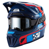 2027 Leatt 8.5 V27 Blue Red Helmet with 5.5 Goggle