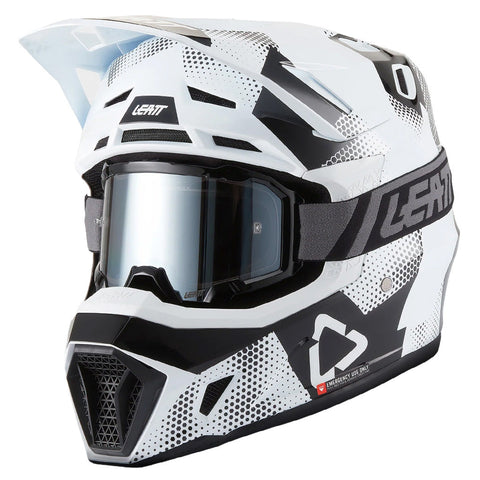 2027 Leatt 7.5 V27 Camo Black White Helmet with 4.5 Goggle