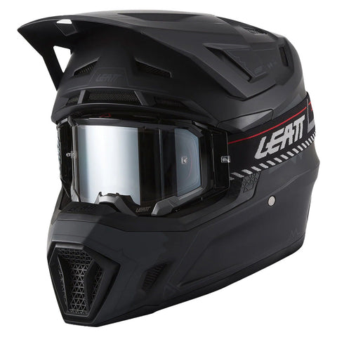 2027 Leatt 7.5 V27 Stealth Black Helmet with 4.5 Goggle