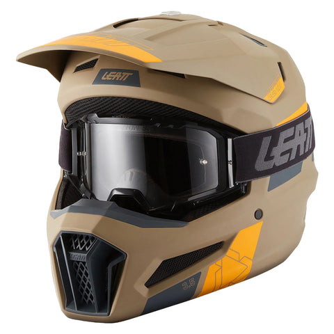 2027 Leatt 3.5 V27 Khaki Brown Helmet with 3.5 Goggle