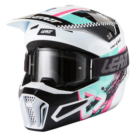 2027 Leatt 3.5 V27 Pink Helmet with 3.5 Goggle