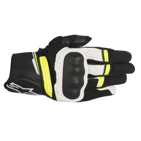 Alpinestars Booster Gloves Red Yellow Fluo