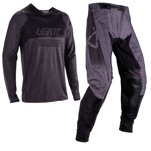2026 Leatt 4.5 Moto Lite Kit Combo Stealth Black Grey