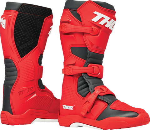 Thor Blitz XR Kids Youth Motocross Boots Red Black