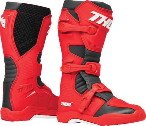 Thor Blitz XR Red Charcoal Motocross Boots