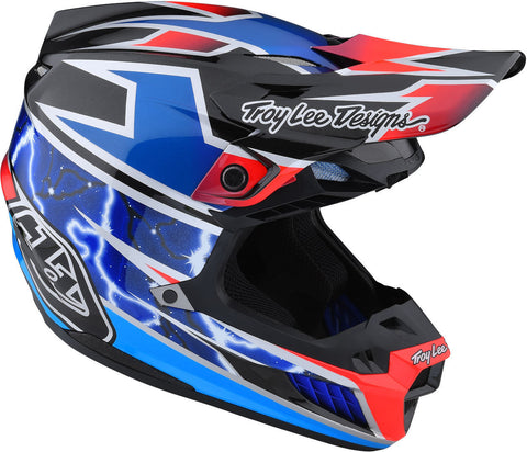 Troy Lee Designs SE5 Composite Lightning Blue Helmet