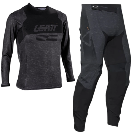 2026 Leatt 4.5 Moto Youth Kit Combo Stealth Black Grey