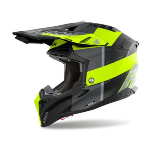 Airoh Aviator 3 Monarch Yellow Matt MX Helmet