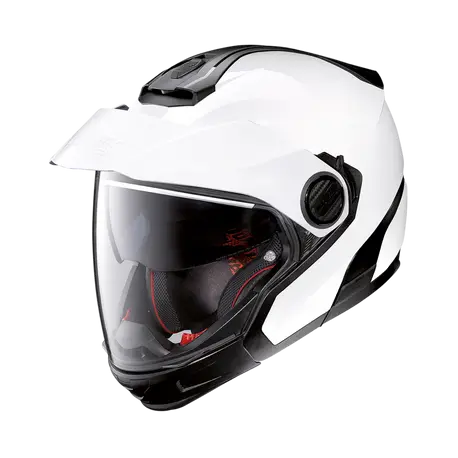 Nolan N40-5 GT Hybrid Jet Metal White Motorcycle Helmet