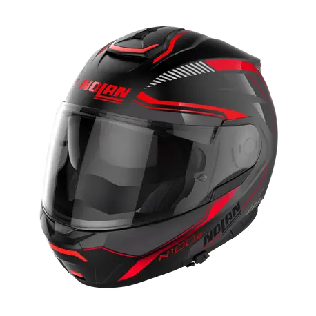 Nolan N100-6 Paloma N-COM Black Red Motorcycle Helmet