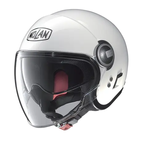 Nolan N21 Visor Metal White Motorcycle Helmet