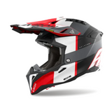 Airoh Aviator 3 Monarch Grey Red Matt MX Helmet