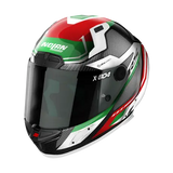 Nolan X-804 RS Maven Motorcycle Helmet Carbon White Red Green