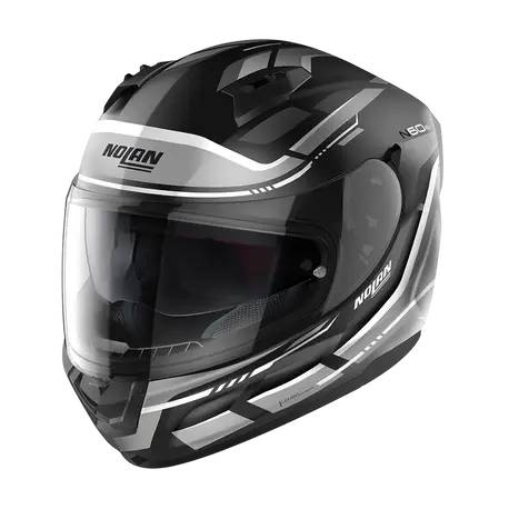 Nolan N60-6 Wiring Black White Motorcycle Helmet