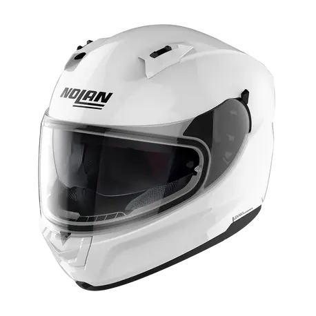 Nolan N60-6 Classic Metal White Motorcycle Helmet