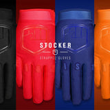 Fist Strapped Stocker Blue Gloves