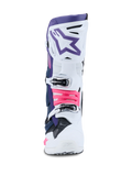 Alpinestars Tech 10 Motocross Boots - White Violet Navy Blue Pink