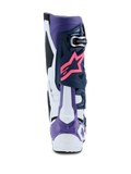 Alpinestars Tech 10 Motocross Boots - White Violet Navy Blue Pink