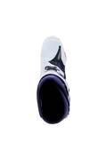 Alpinestars Tech 10 Motocross Boots - White Violet Navy Blue Pink